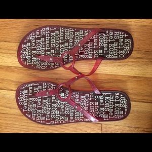 Michael Kors Pink jelly sandals size 8.5/9